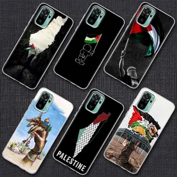 Palestinos Vėliava Jeruzalės Orientyrą Telefoną Atveju Xiaomi Redmi Pastaba 9s 8 11 7 9 10 Pro 11s Aišku, Padengti Raudona mi Pastaba 8Pro K40 Atvejais
