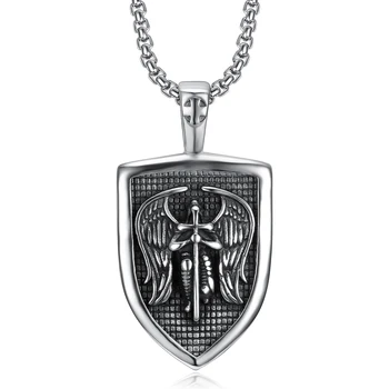 St Michael Karoliai Vyrams, Moterims Arkangelo Apsaugoti Mus Saint Michael Angel Amuletas Shield Apsauga, Unikalūs Karoliai